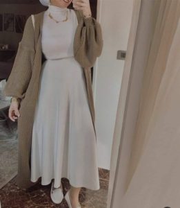 V neck dress